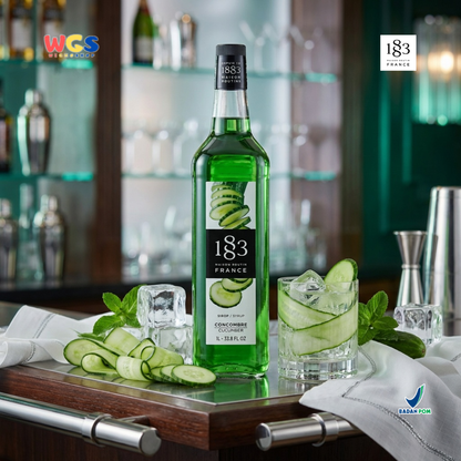 1883 Maison Routin Cucumber Syrup 1L – Sirup Mentimun Premium untuk Soda, Mocktail & Tea