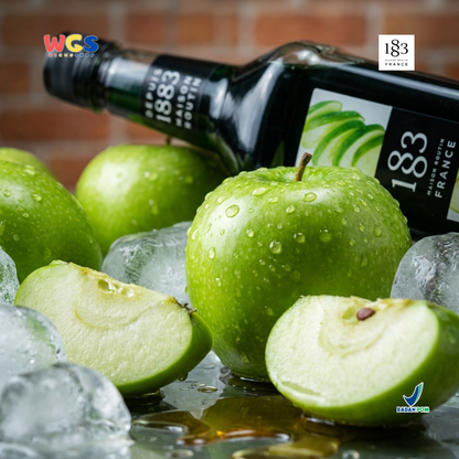 1883 Maison Routin Green Apple Syrup 1L - Sirup Apel Hijau Premium untuk Soda, Mocktail & Tea