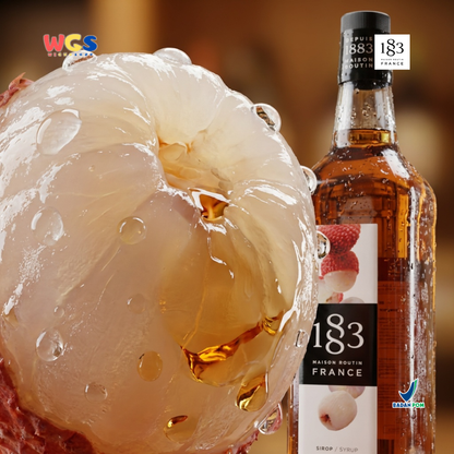 1883 Maison Routin Lychee Syrup 1L – Sirup Leci Premium untuk Soda, Mocktail, Tea & Cocktail