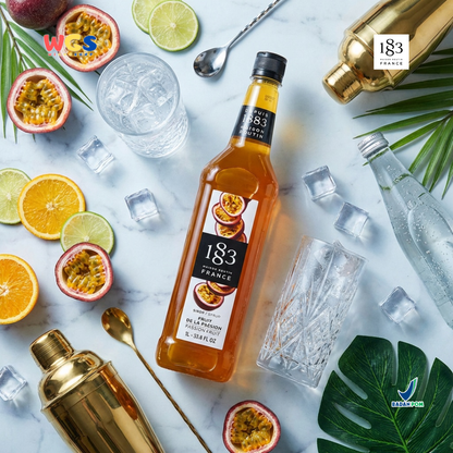 1883 Maison Routin Passion Fruit Syrup 1L - Sirup Markisa Syrup Cafe Barista Mocktail Drink