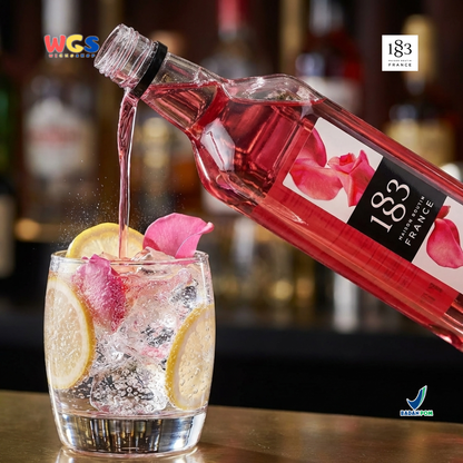 1883 Maison Routin Rose Syrup 1L - Sirup Rose Mawar Syrup Cafe Barista Mocktail