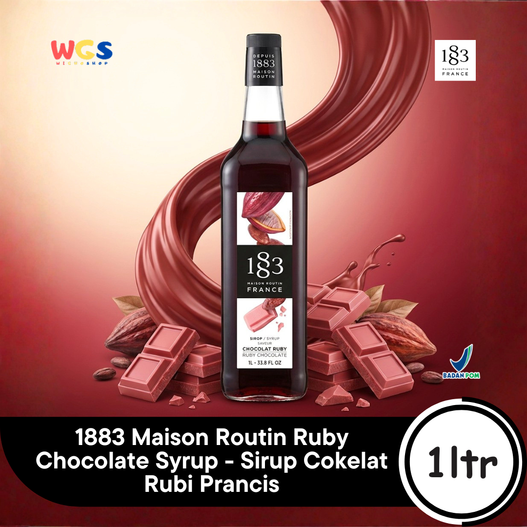 1883 Maison Routin Ruby Chocolate Syrup 1L - Sirup Cokelat Rubi Prancis