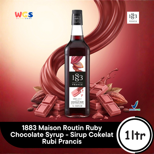 1883 Maison Routin Ruby Chocolate Syrup 1L - Sirup Cokelat Rubi Prancis