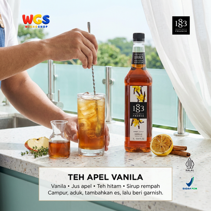 1883 Maison Routin Vanilla Syrup 1L - Sirup Vanila Prancis untuk Kopi Latte, Susu dan Dessert