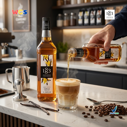 1883 Maison Routin Vanilla Syrup 1L - Sirup Vanilla Syrup Cafe Barista Mocktail