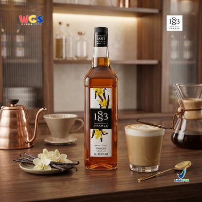 1883 Maison Routin Vanilla Syrup 1L - Sirup Vanilla Syrup Cafe Barista Mocktail