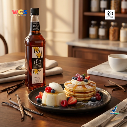 1883 Maison Routin Vanilla Syrup 1L - Sirup Vanilla Syrup Cafe Barista Mocktail