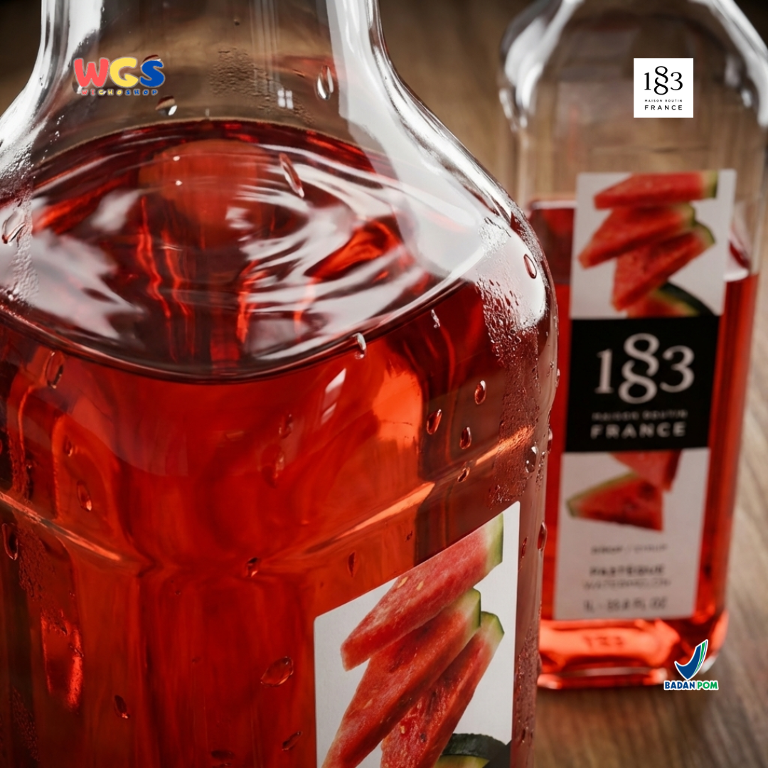 1883 Maison Routin Watermelon Syrup 1L – Sirup Semangka Premium untuk Soda, Mocktail & Tea