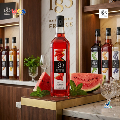 1883 Maison Routin Watermelon Syrup 1L – Sirup Semangka Premium untuk Soda, Mocktail & Tea