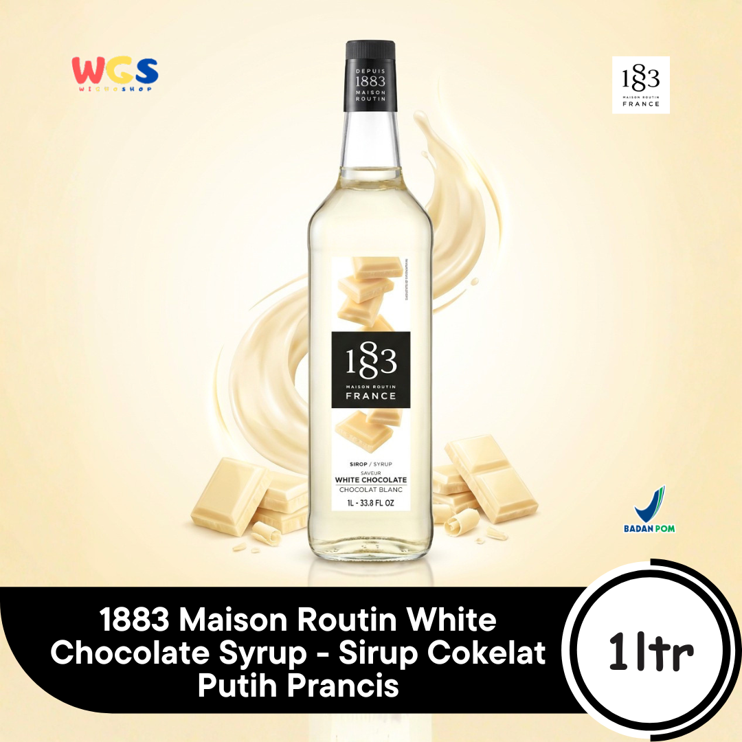 1883 Maison Routin White Chocolate Syrup 1L - Sirup Cokelat Putih Prancis