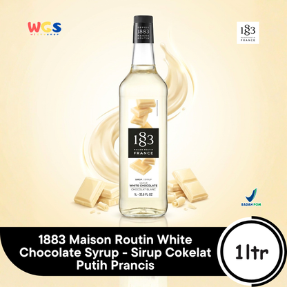 1883 Maison Routin White Chocolate Syrup 1L - Sirup Cokelat Putih Prancis