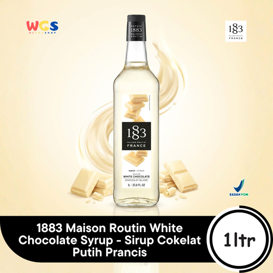 1883 Maison Routin White Chocolate Syrup 1L - Sirup Cokelat Putih Prancis