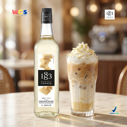 1883 Maison Routin White Chocolate Syrup 1L - Sirup Cokelat Putih Prancis