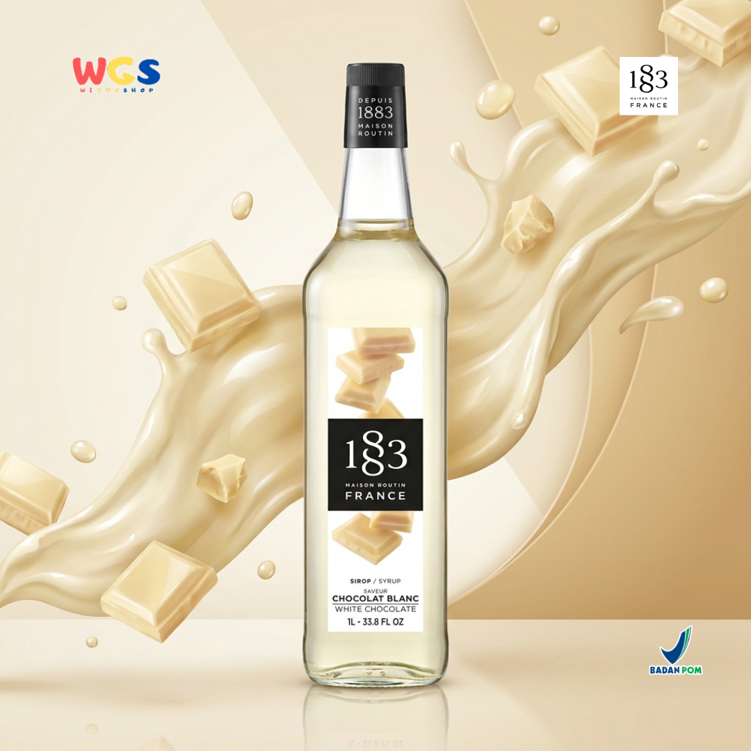 1883 Maison Routin White Chocolate Syrup 1L - Sirup Cokelat Putih Prancis
