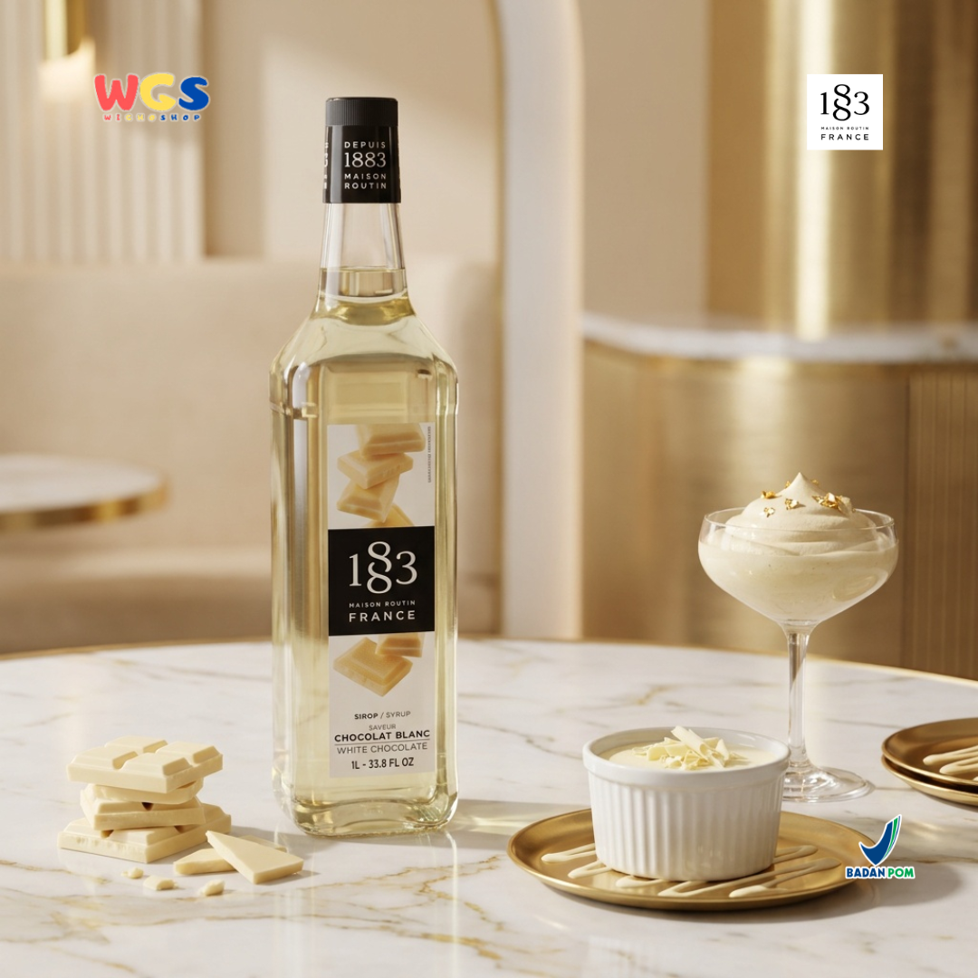 1883 Maison Routin White Chocolate Syrup 1L - Sirup Cokelat Putih Prancis