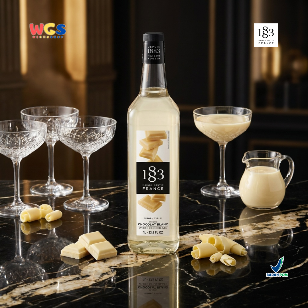 1883 Maison Routin White Chocolate Syrup 1L - Sirup Cokelat Putih Prancis