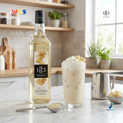 1883 Maison Routin White Chocolate Syrup 1L - Sirup Cokelat Putih Prancis