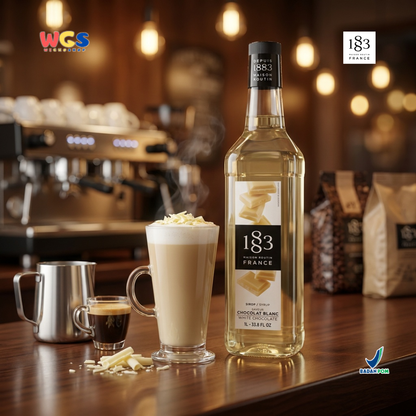 1883 Maison Routin White Chocolate Syrup 1L - Sirup Cokelat Putih Prancis