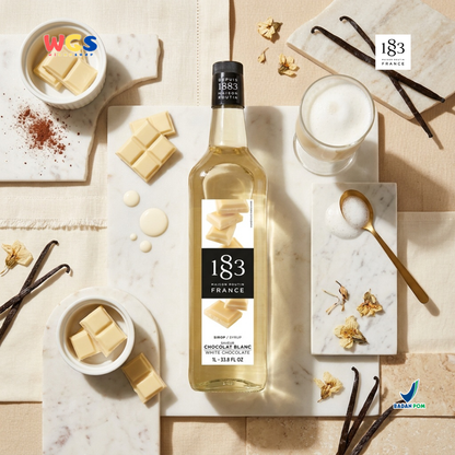 1883 Maison Routin White Chocolate Syrup 1L - Sirup Cokelat Putih Prancis