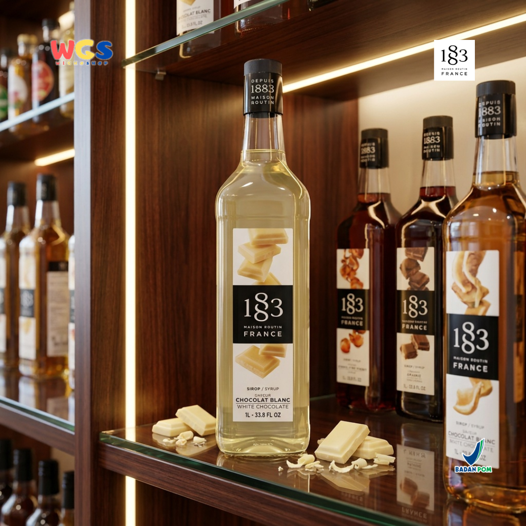 1883 Maison Routin White Chocolate Syrup 1L - Sirup Cokelat Putih Prancis