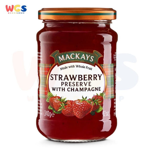 Selai Mackays Strawberry Preserve with Champagne Jam 340 gr