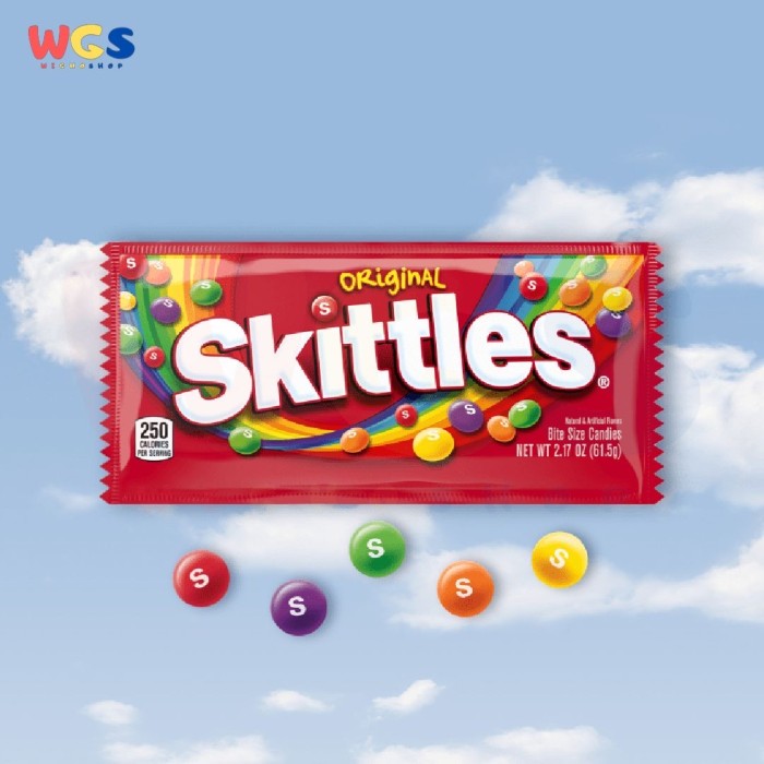 Permen Skittles Original Candy Single Pack 2.17oz 61.5g