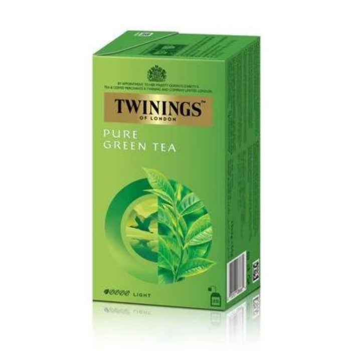 TWININGS OF LONDON Pure Green Tea 25 Tea Bags x 2g