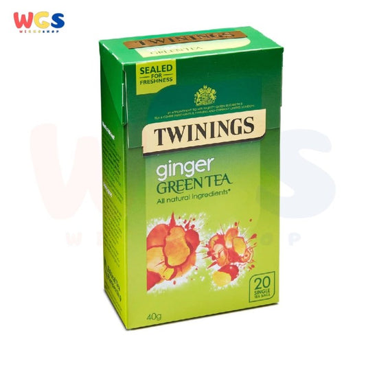 Twinings Ginger Green Tea All Natural Perfect for Relax 20s x 2g