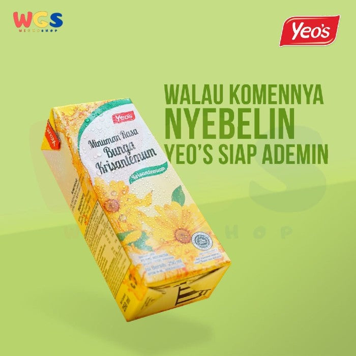 Yeo's Yeos Chrysanthemum Tea Flavor Drink 6 Tetra Pack x 250ml - Halal