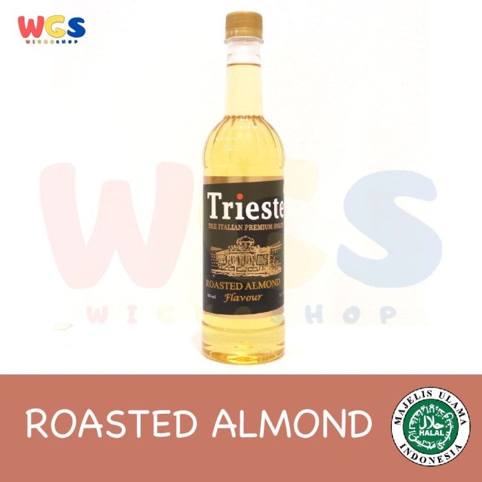 Trieste Syrup Roasted Almond Premium Flavor 650 ml - HALAL MUI