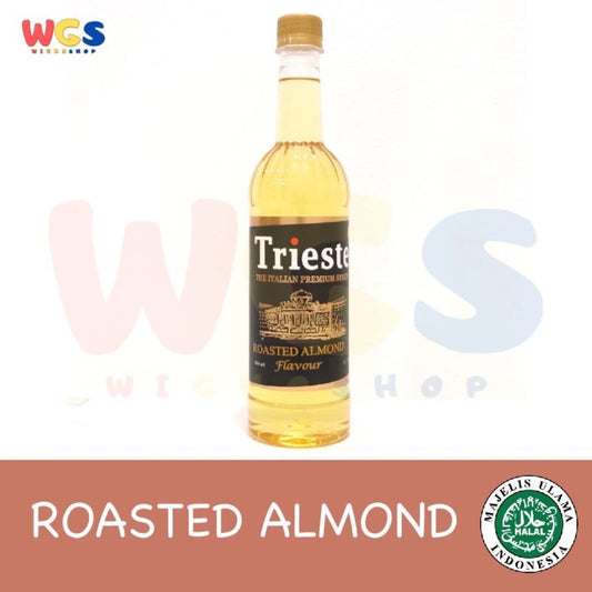 Trieste Syrup Roasted Almond Premium Flavor 650 ml - HALAL MUI