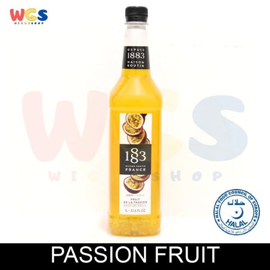 1883 Maison Routin France Syrup Passion Fruit Flavored 1 ltr - 33.8 fl oz