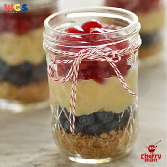 CherryMan Cherries with Stems 4.25kg – Red Cherries in Sweet Syrup, Ready to Serve and Aesthetic