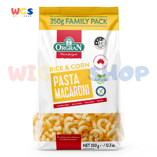 ORGRAN Rice & Corn Pasta Macaroni Gluten Free Vegan 350g