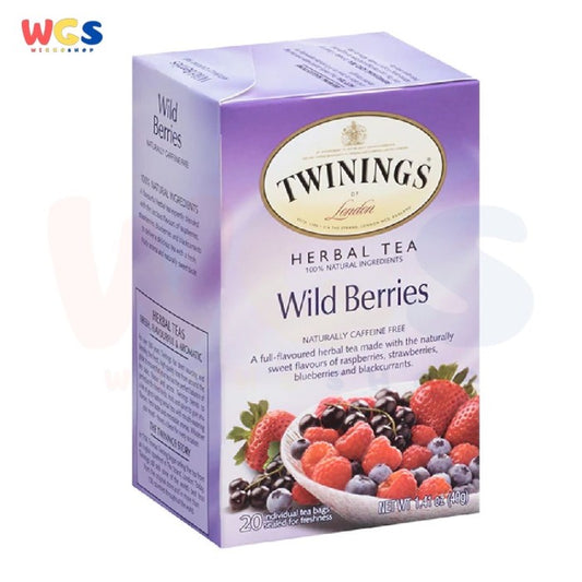 Twinings of London Wild Berries Herbal Tea Caffeine Free 20s x 2g