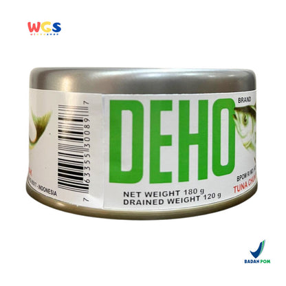 DEHO Tuna Chunk in Oil 180g - Ikan Tuna Kaleng