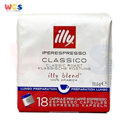 illy Coffee Iperespresso Classico Lungo Espresso Capsules 18p 111.6g