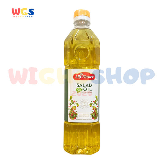 Lily Flower Salad Oil 100% Soybean 1ltr - Minyak Salad