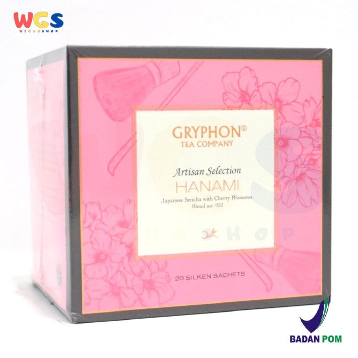 GRYPHON TEA BAG HANAMI JAPANESE SENCHA WITH CHERRY BLOSSOMS / BOX