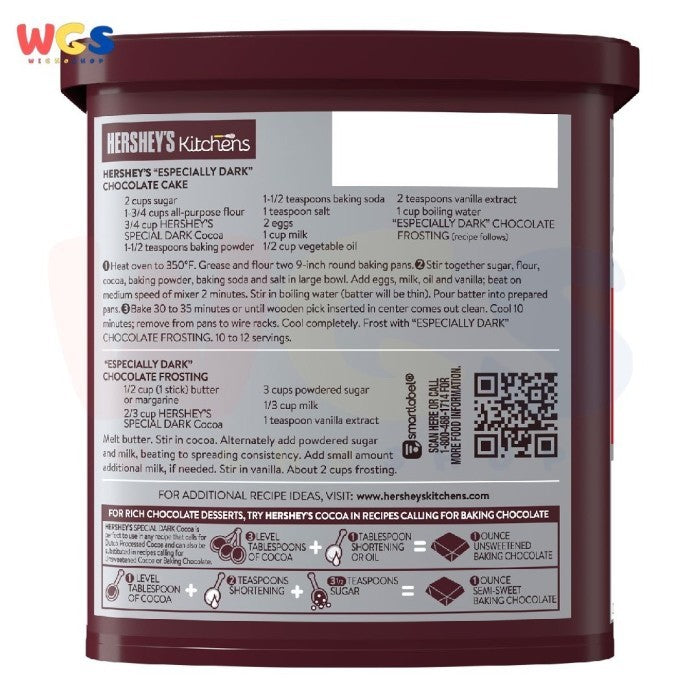 Hershey's Cocoa Special Dark 100% Cacao Dutched Cocoa Powder 8oz 226g