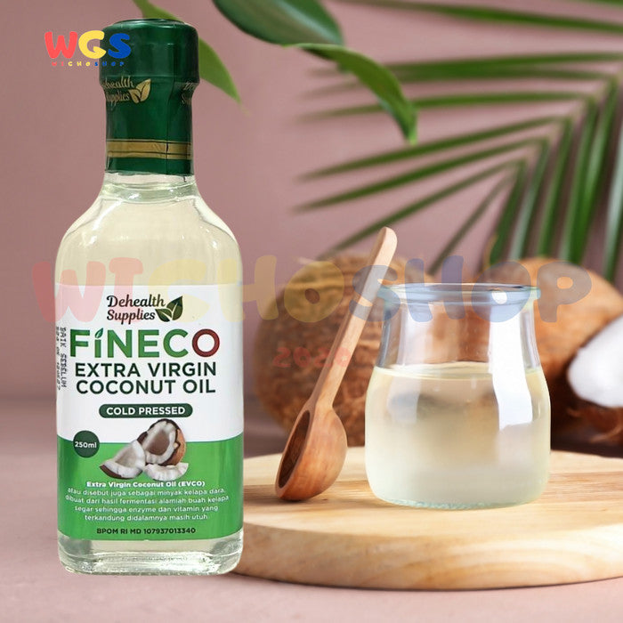 Dehealth Supplies Fineco Extra Virgin Coconut Oil Cold Pressed 250ml