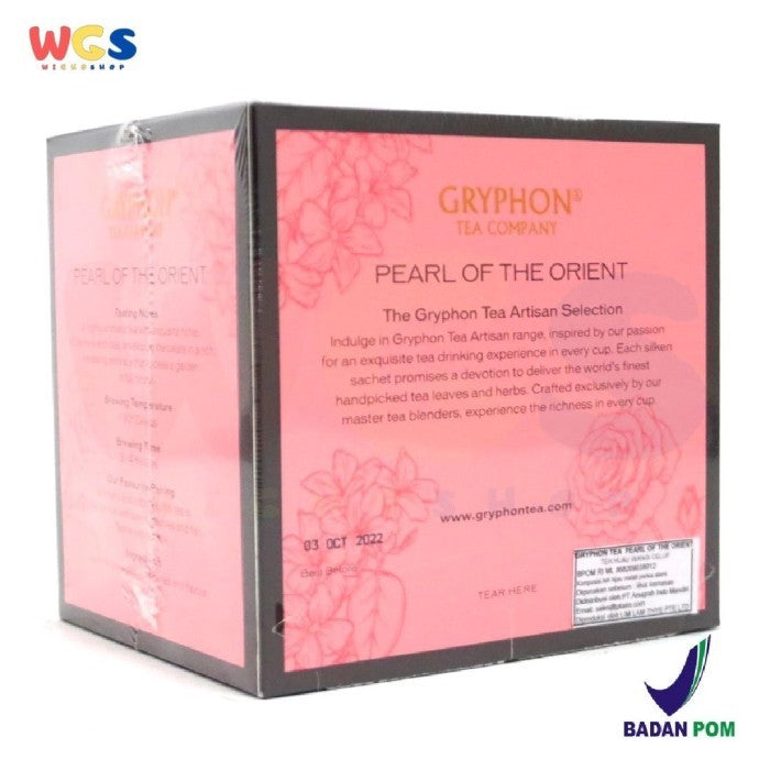 GRYPHON TEA PEARL OF THE ORIENT FUJIAN JASMINE PEARL GREEN TEA / BOX