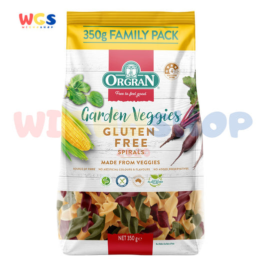 ORGRAN Garden Veggies Spirals Pasta Gluten Free 350g