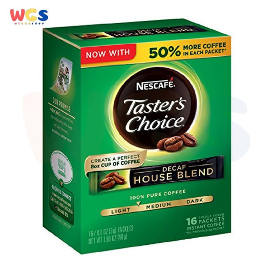 Nescafe Taster's Choice Decaf House Blend Instant Coffee 16s x 3g