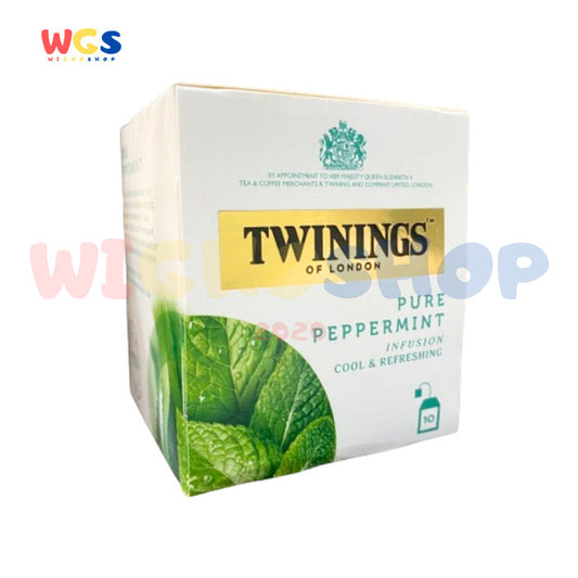 Twinings of London Pure Peppermint Infusion Tea Bag 20g (10x2g) - Menyegarkan dan Menenangkan