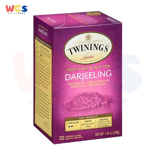 Twinings of London Pure Black Tea Darjeeling Celebrated Tea 20s x 2g