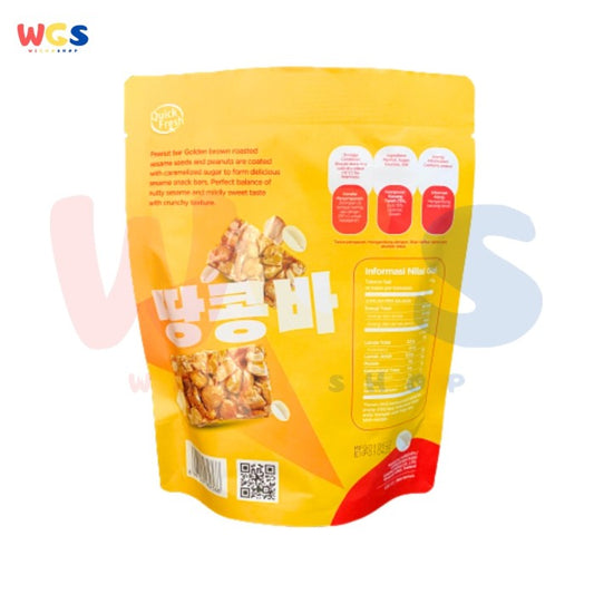 Quick Fresh Snack Tangkongba Peanut Bar 140gr - Snack Kacang