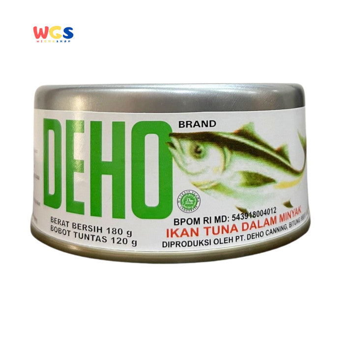 DEHO Tuna Chunk in Oil 180g - Ikan Tuna Kaleng