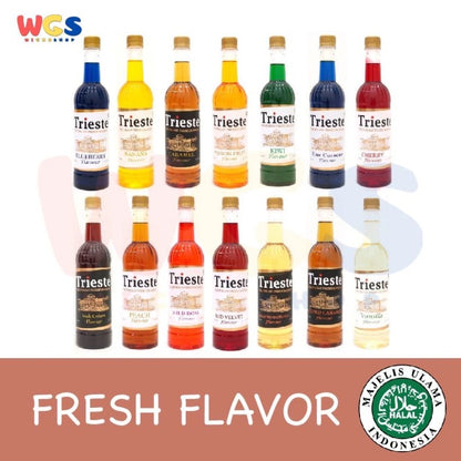 Trieste Syrup Varian Fresh Premium Flavour 650 ml - Rasa Mint