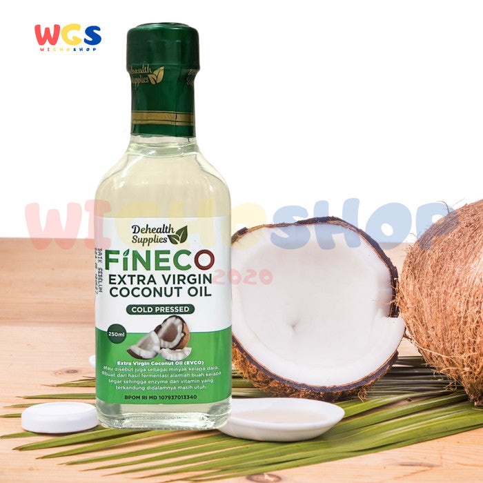 Dehealth Supplies Fineco Extra Virgin Coconut Oil Cold Pressed 250ml